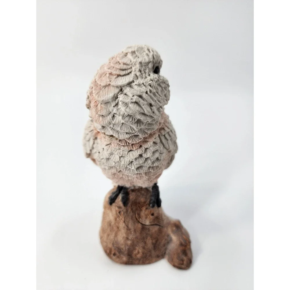 1988classic StoneCritters Moluccan Cockatoo Figurine United DesignCorp MadeinUSA